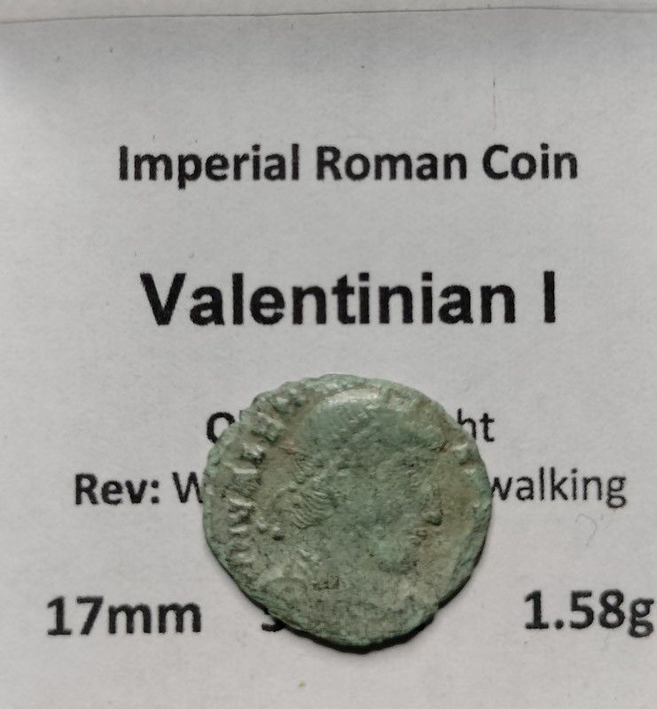 Ancient Roman Coin Valentinian The First 364 AD, Wing Victory On Reverse