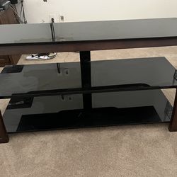 TV Glass Entertainment Table