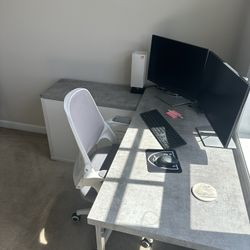L - Shaped Desk For Sale 