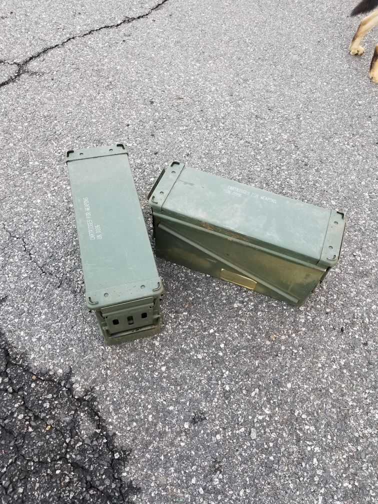 2 large ammo cans