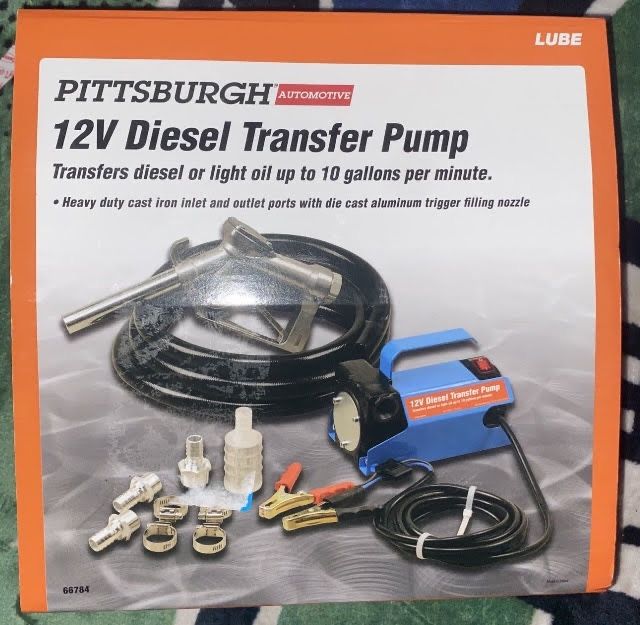 PITTSBURGH AUTOMOTIVE 12V Diesel Transfer Pump