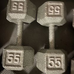 Dumbbells - Pair 55 lbs. 