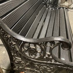Antique Rod Iron Bench