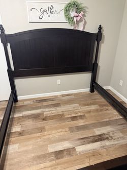 Ashley Furniture Dark Wood California King Size Bed Frame