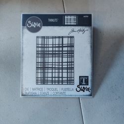 Tim Holtz Sizzix Alterations Thinlets Dies - Simple Plaid 