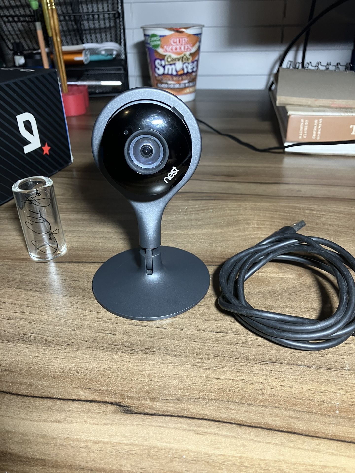 Nest Cam Indoor – 1st Generation – Wired Indoor Camera – Control with Your Phone and Get Mobile Alerts