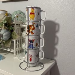 Winnie The Pooh Ceramic Mug Set Of 4