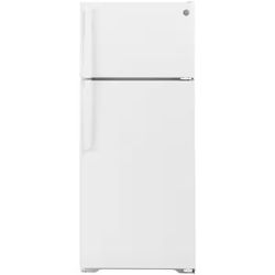 GE 17.5 cu. ft. Top Freezer Refrigerator in White