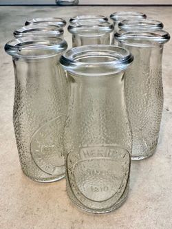 Vintage Dairy Milk Bottles by Heritage set/9