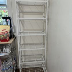 White Metal Kitchen Shelf