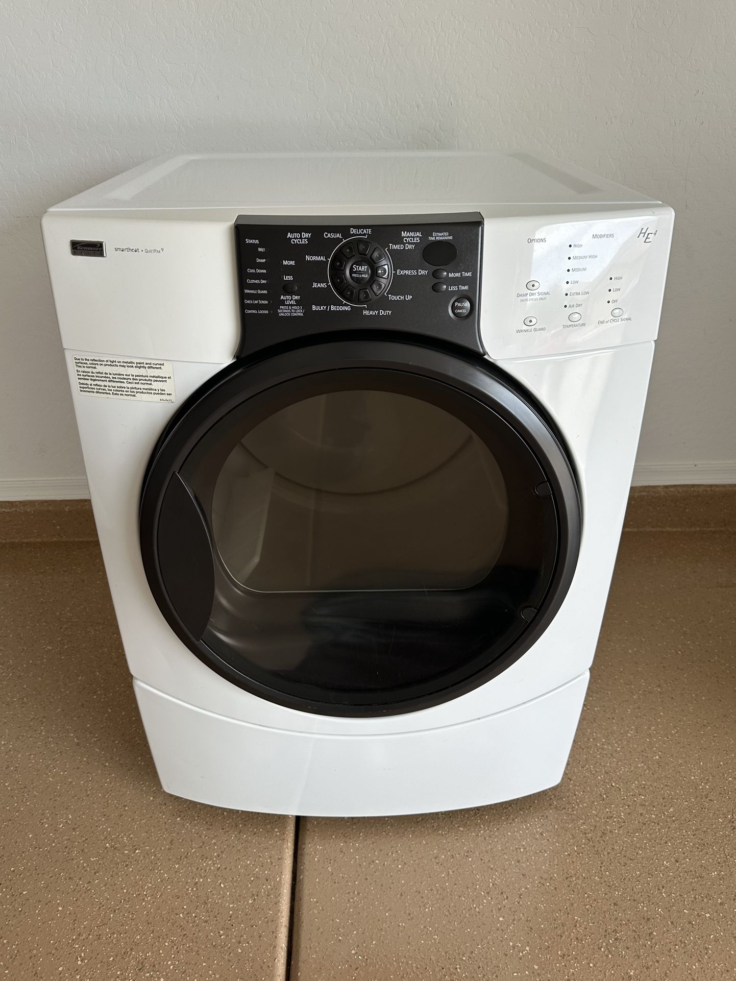 Kenmore Electric Dryer (1 Month Warranty)