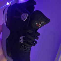 Jordan 4 Black Canvas 