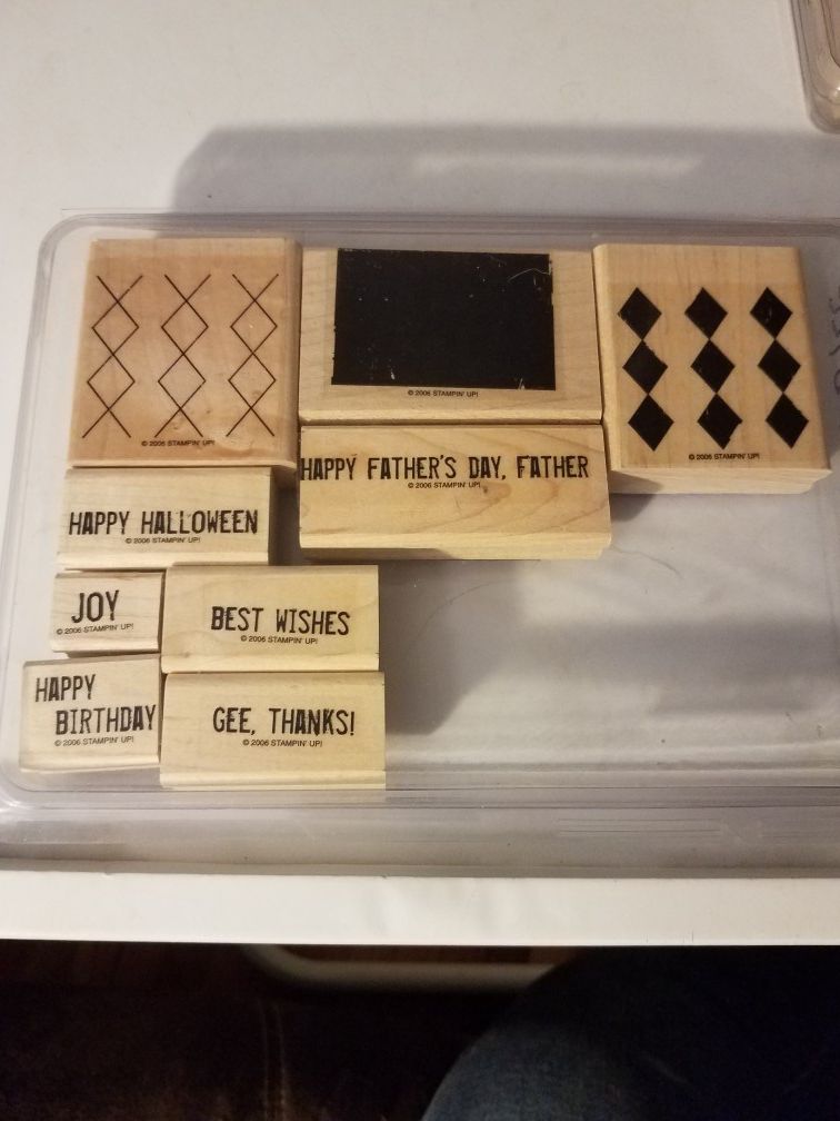 All around Argyle rubber stamp set stampin Up