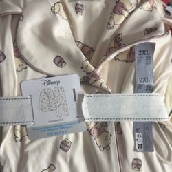 Winnie The Pooh Woman Plus Size Pajamas 