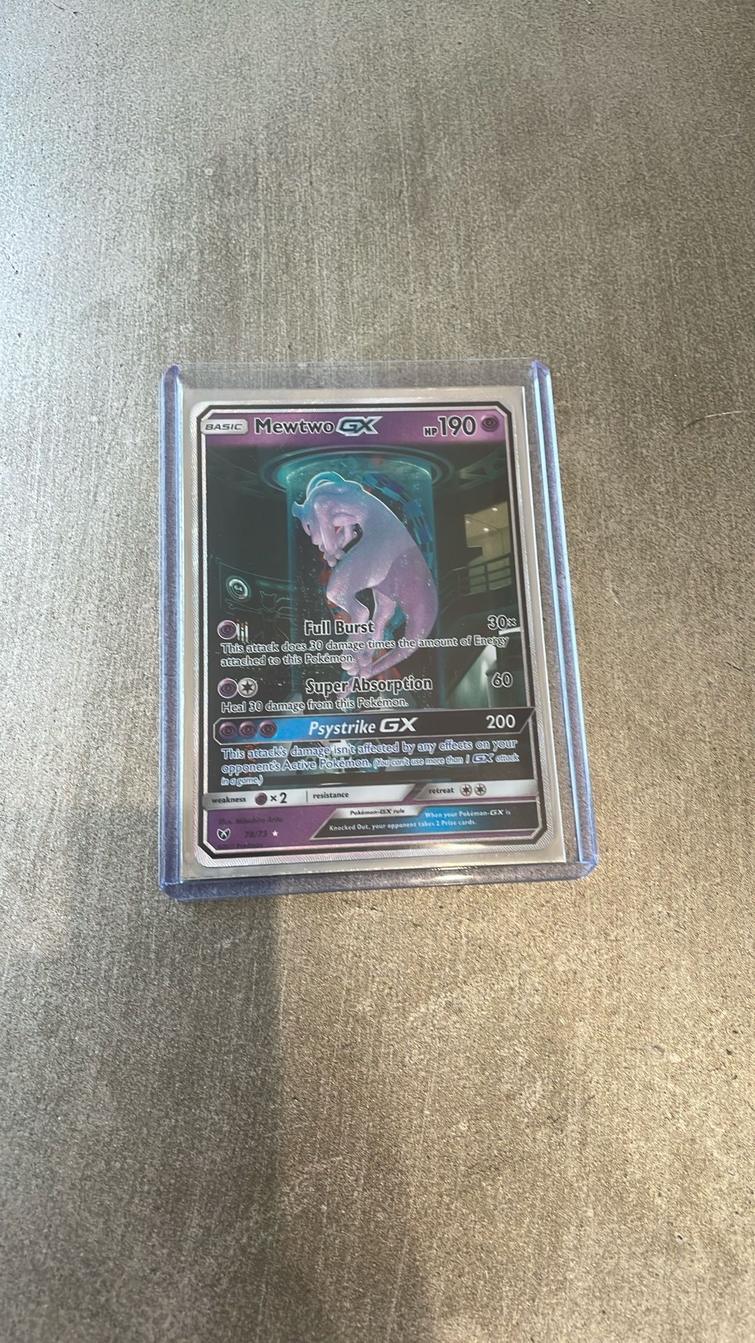 Pokemon Trading Card Mewtwo GX