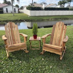 TEAK Adirondack Rocking Chairs