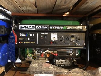 Dual fuel generator key starts hybrid 4850 watts