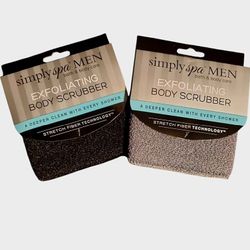 Simply Spa Exfoliating Body Scrubber Set
