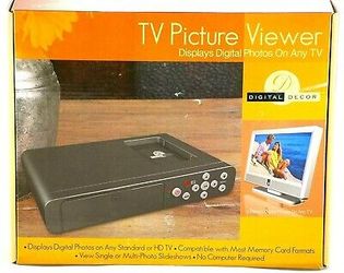 Digital Decor TV Picture Viewer- Displays Digital Photos On Any TV