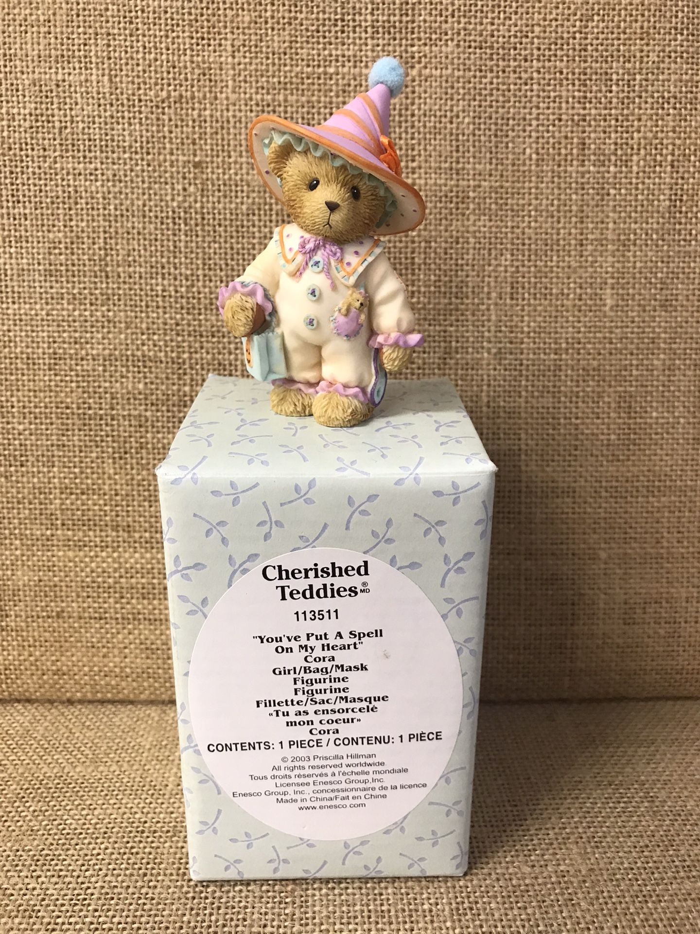 Cherished Teddies Cora “You’ve Put A Spell On My Heart”