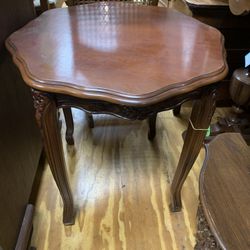 Dark Octagonal Accent Table