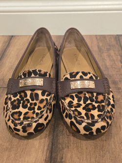 Coach Leopard Loafers