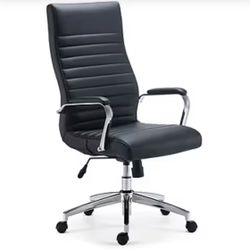 The Bentura Bonded Leather Manager chair With Chrome Accents 