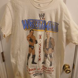 Wrestlemania Shirt The Rock vs Stone Cold Steve Austin WWE M