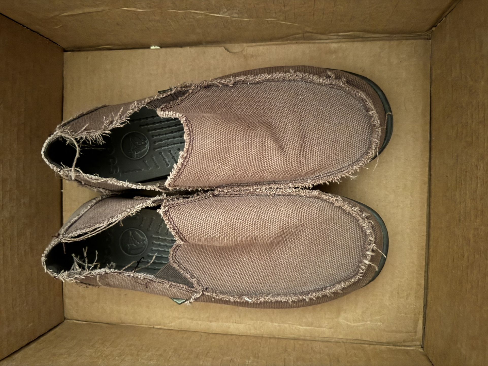 CROCS Men's Tan Slip-On Loafers