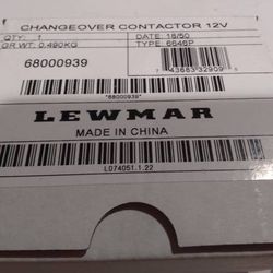 Lewmar *NEW* 🌞 Changeover Contactor 12v