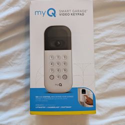 My Q Smart Garage Video Keypad. New Inbox, Never Opened Or Used.