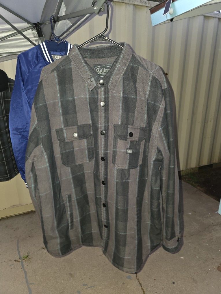 Sullen Flannel Jacket Xxl Mens $75 Brand New