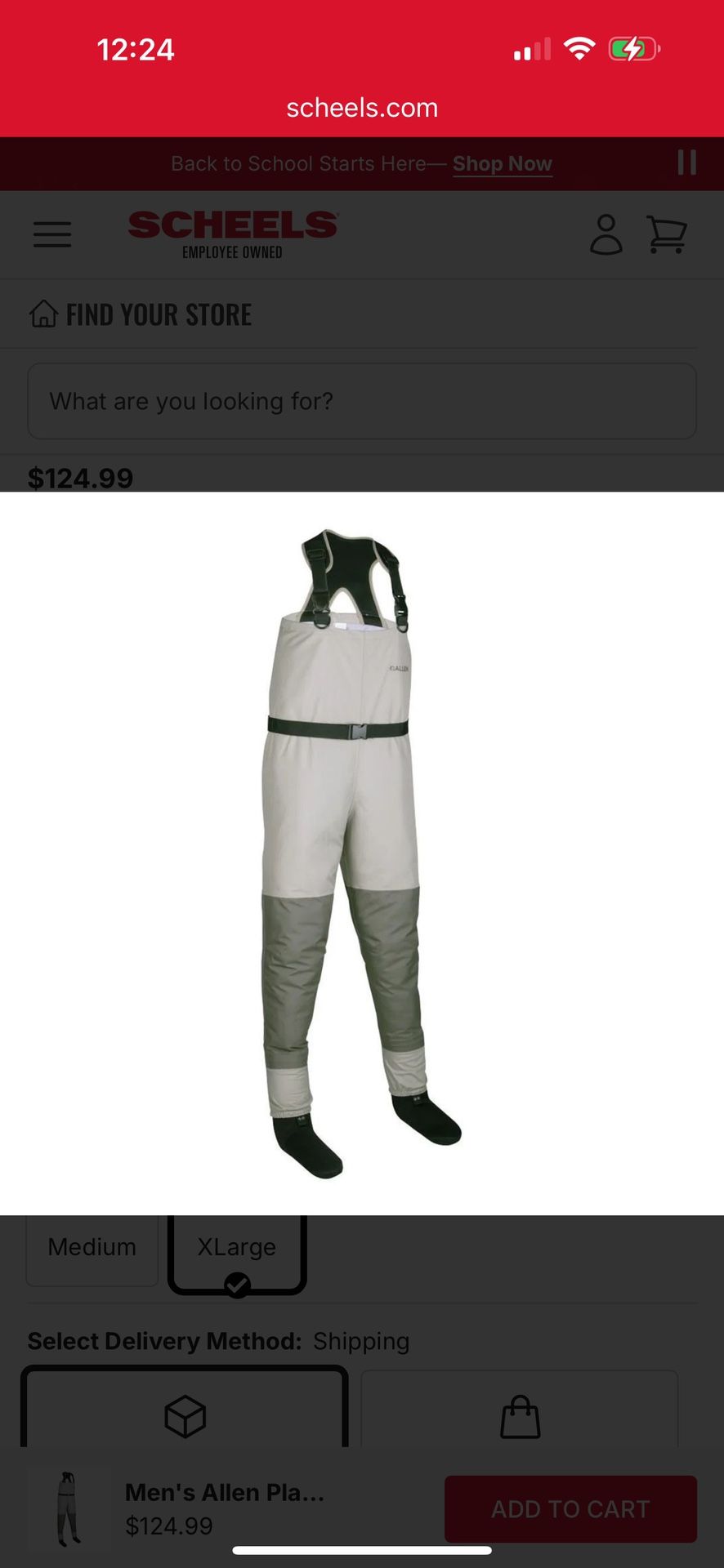 Outdoors Kids' Breathable Fishing Wader Green - Brand new