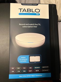 TABLO TV 2-Tuners 50hrs DVR Storage With Antenna TF1282B  -  OPEN BOX