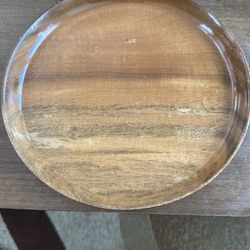 This vintage Myrtlewood wooden bowl was crafted by Bustad's Myrtlewood Products in Seaside, Oregon