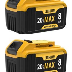 DeWalt Aftermarket 2-Packs 8000mAh Replace for Dewalt 20V Max Battery  