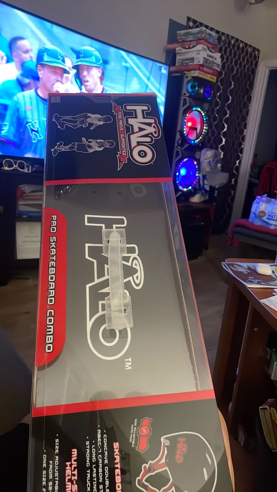 Halo Skateboard With Helmet