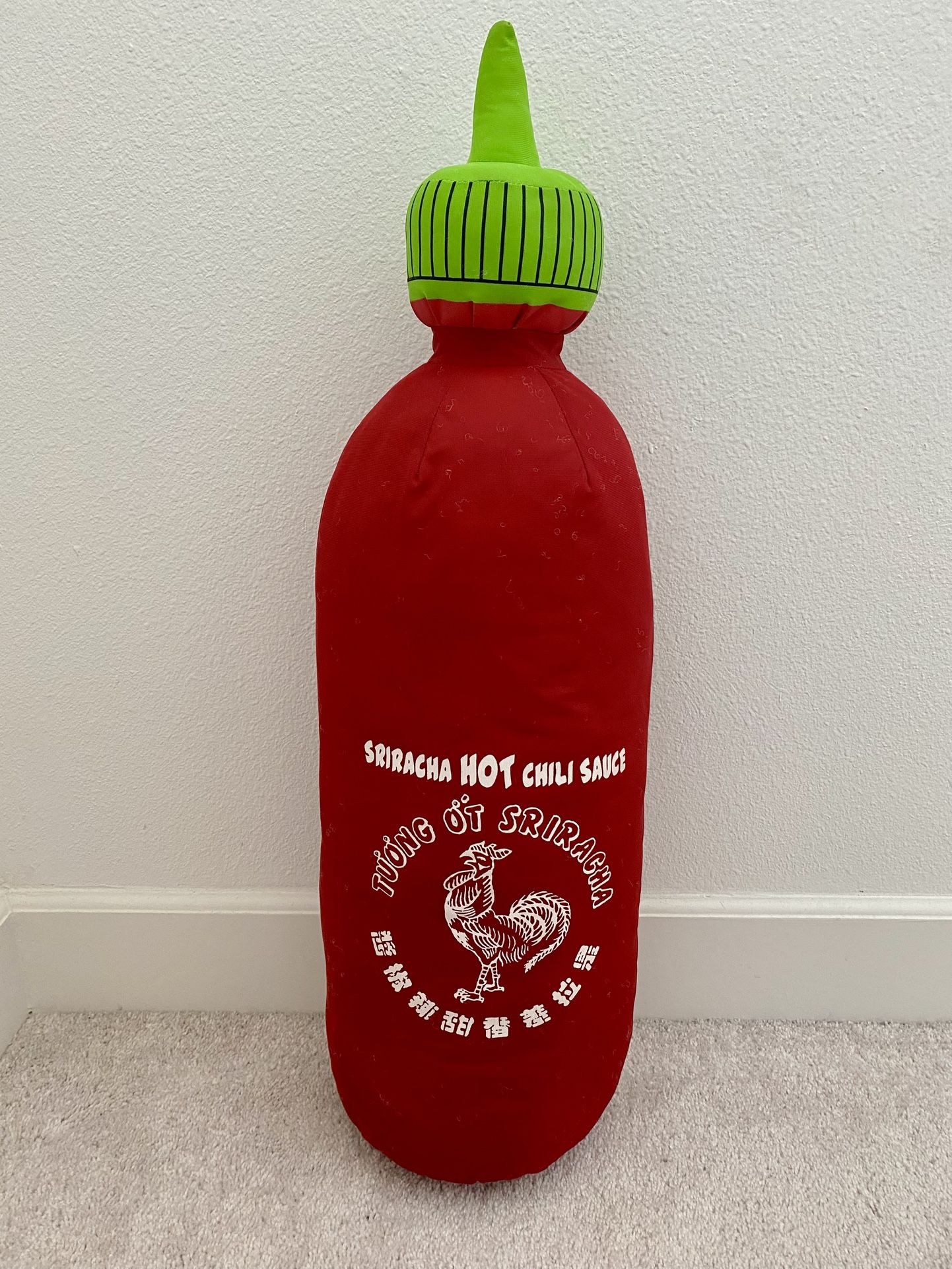 Giant Stuffed 32” Sriracha Bottle
