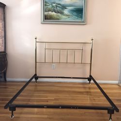  Bed by Dresher. Size Full. Brass.