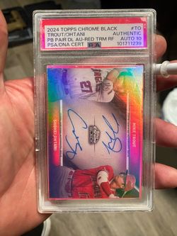 Trout and Ohtani duel auto out /5