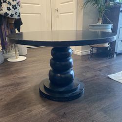 Round Wood Coffee Table 