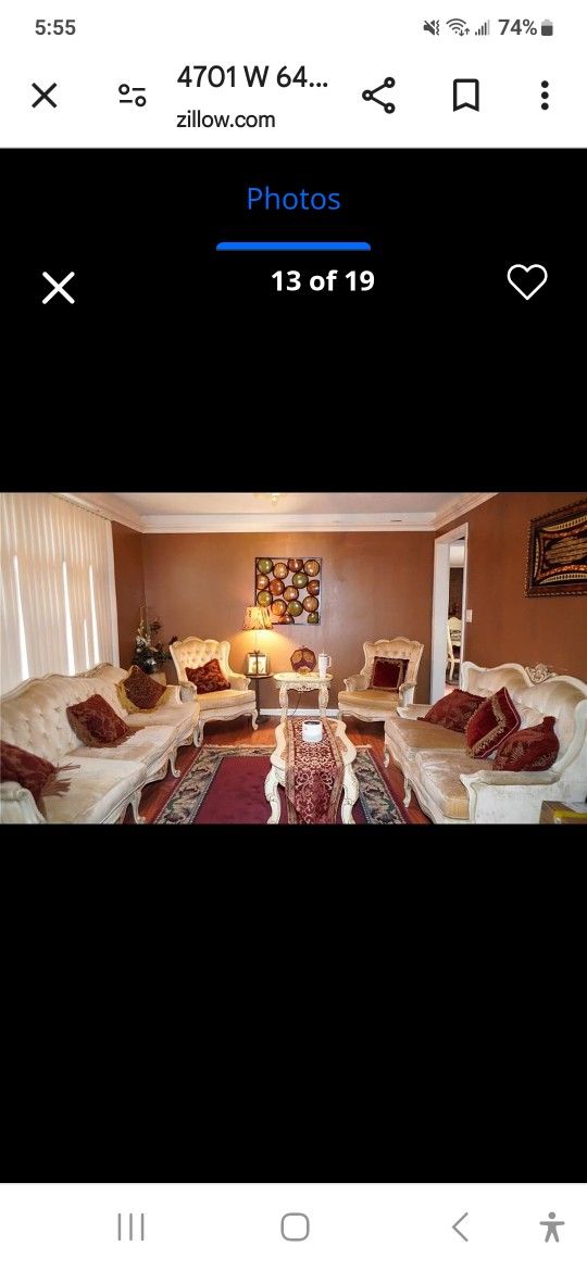 French Provinical Living Room Set