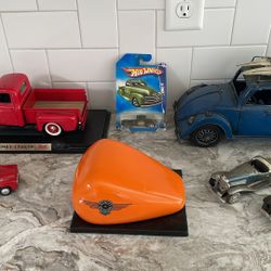 F1 Pick Up Trucks, Harley Tank And Metal Cars