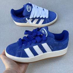 New Adidas Campus 00s Blue White Lace Up Chunky Skater Sneakers Shoes