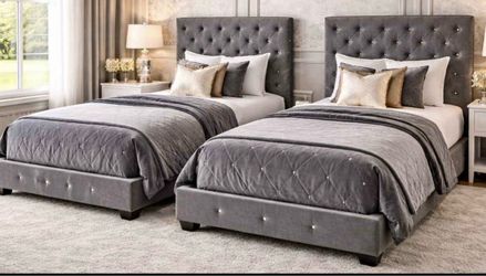 NEW TWIN SIZE BED WITH MATTRESS AND FREE DELIVERY PAY ON ARRIVAL
