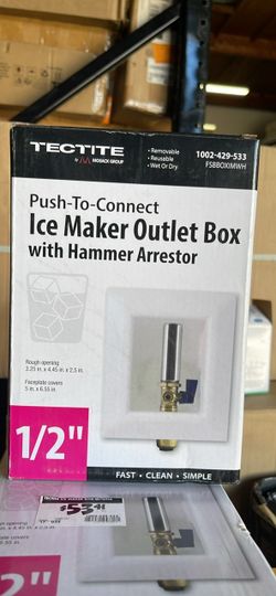 Tectite Push-To-Connect Ice Maker Outlet Box