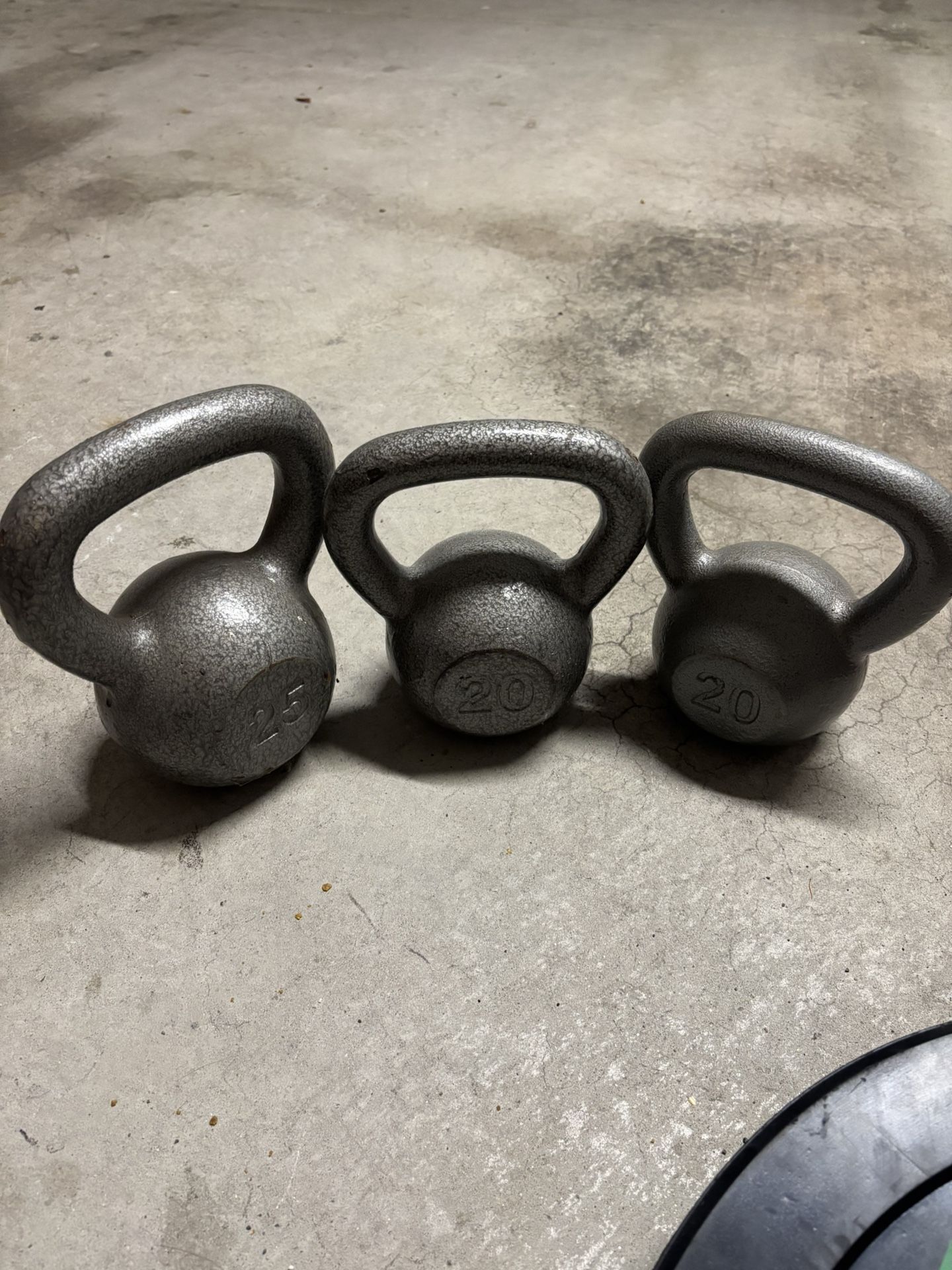 3 sets of Kettlebells 