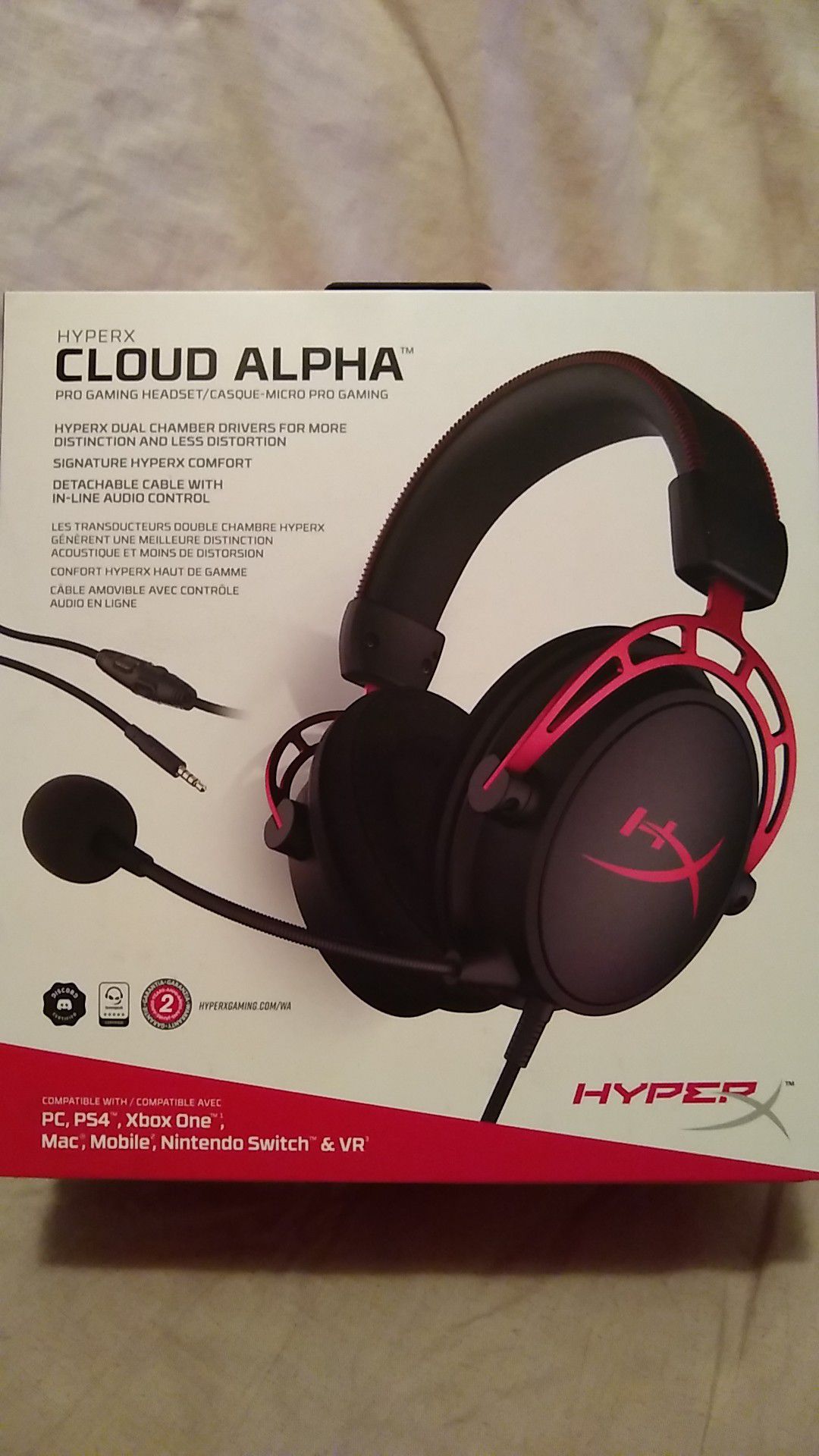 HyperX Cloud Alpha Gaming Headset - Red