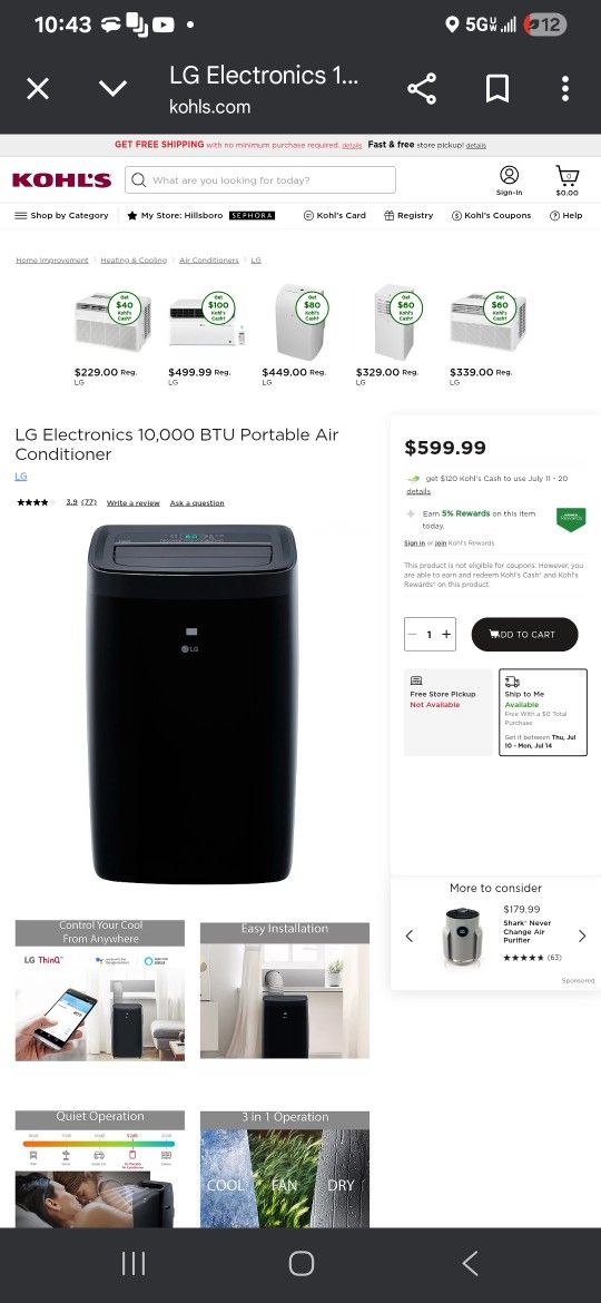 Brand New 10,000 BTU Air Conditioner