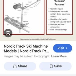 Nordic Track Sequoia Ski Exercise Machine 